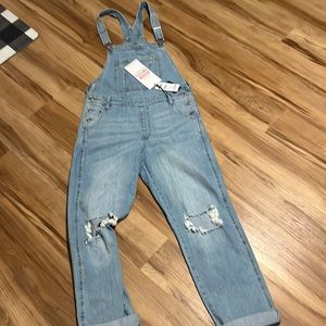 NWT CELEBRITY PINK BOYFRIEND FIT OVERALLS. Super Cute!